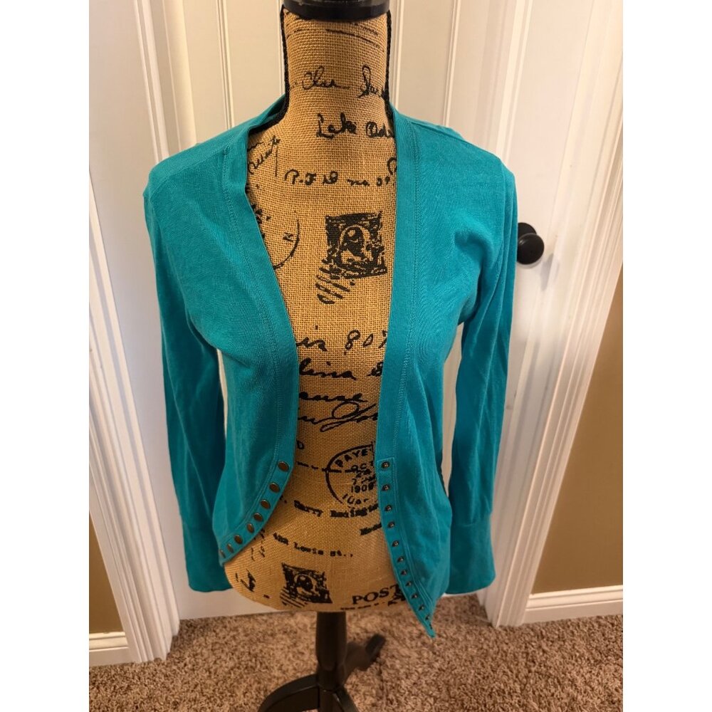 Lightweight teal cardigan